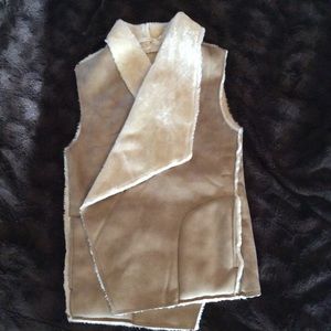 Fun fashion!  Faux fur lined vest